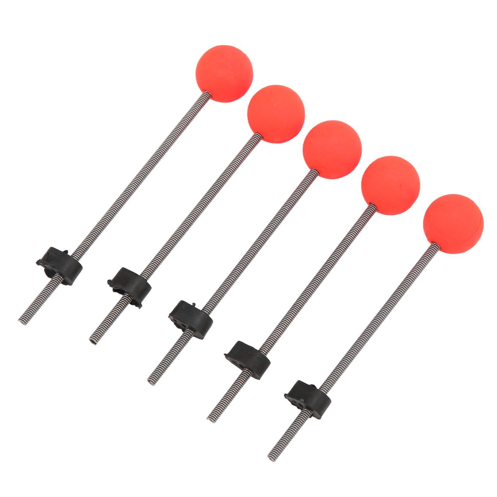 5PCS Mini Winter Ice Fishing Rod Top Tip Portable Outdoor Fishing Rod Red Ball
