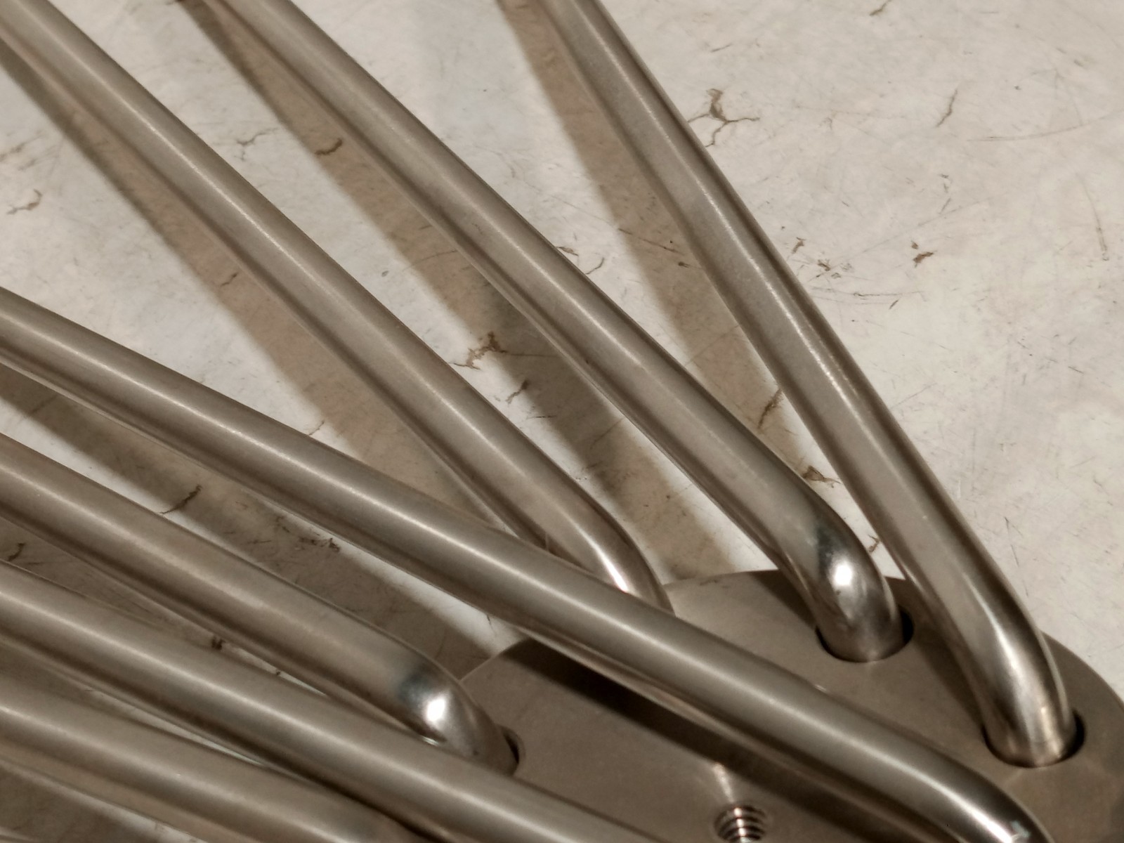 Unbranded stainless steel head with 8-rod arms, 12in rods, as shown