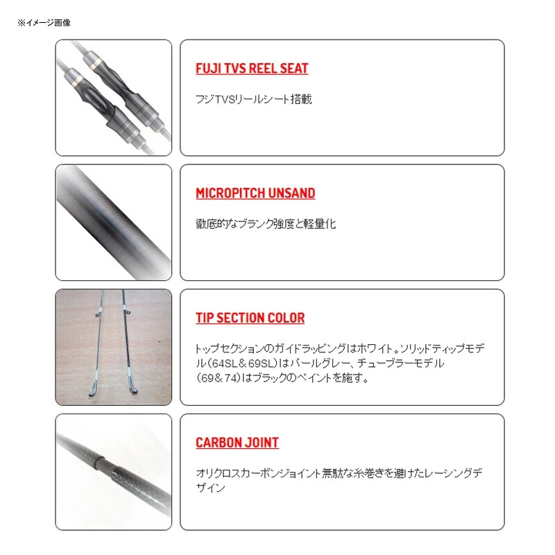 tailwalk AJIST TZ 55/SL AJING Light Game Solid tip model Spinning TORZITE guide
