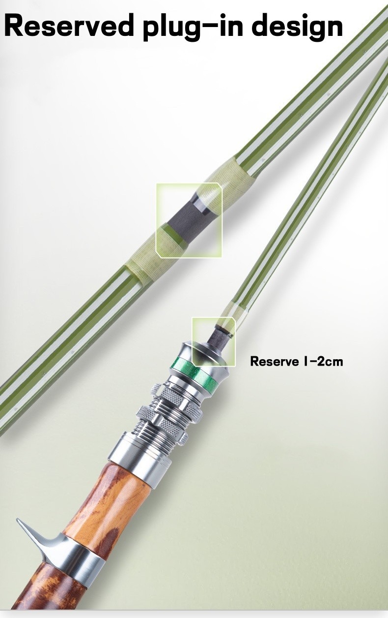 Portable Fishing Rods Carbon Fiber Spinning/casting Rod Carp 5 Sections Travel