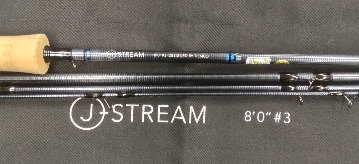 TIEMCO J Stream 803-4 Fly Rod 8ft 0in 3 4pc for Amago Yamame Iwana Fishi Japan