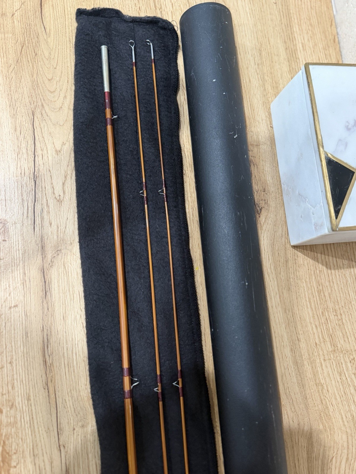 custom 7-foot, 4-weight fly rod handcrafted from Tonkin cane Richard Nelson