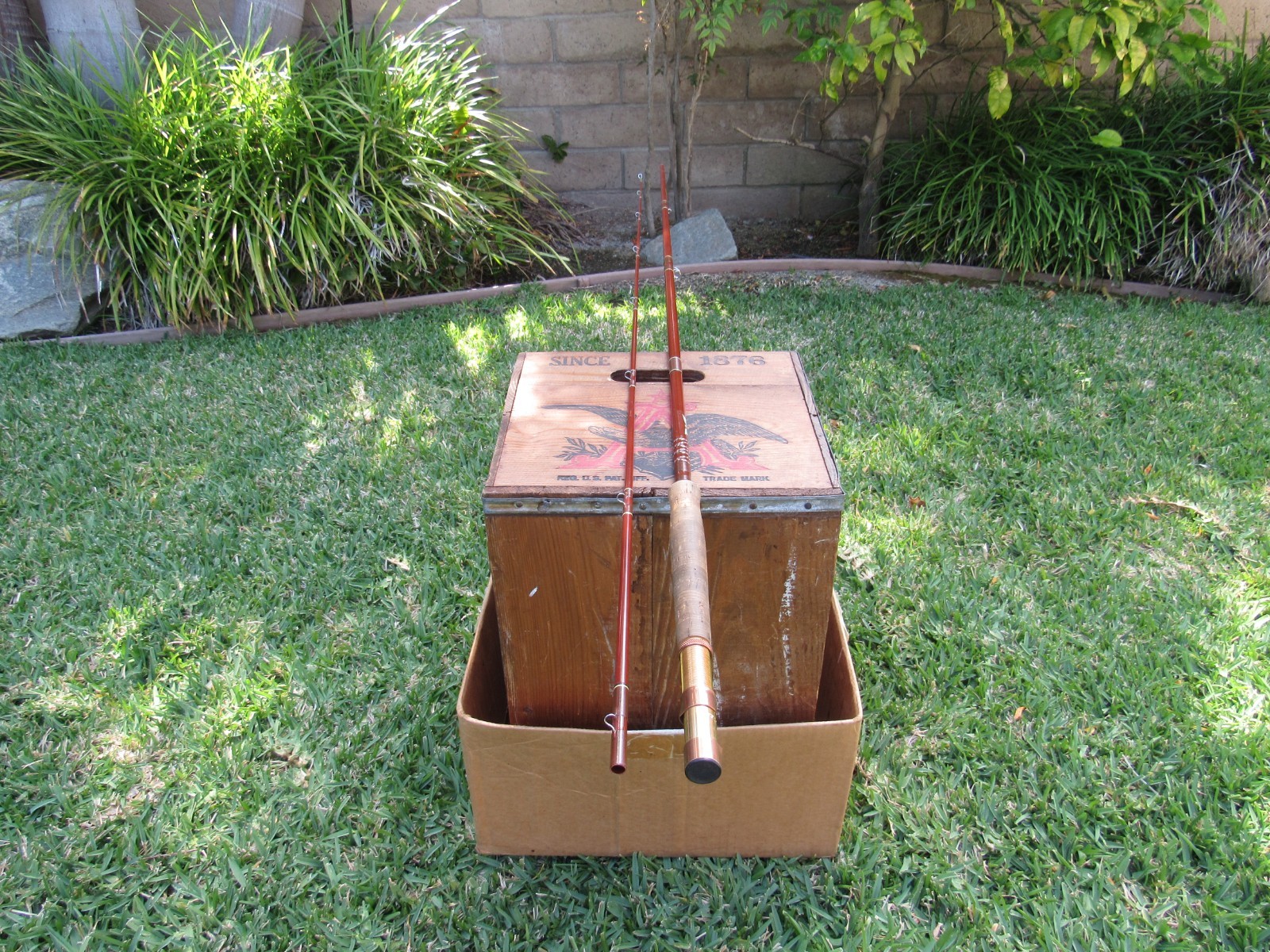 Vintage Fenwick FF85 Feralite 8″6″ Fly Rod USA Made Fiberglass 7-8-9 Excellent