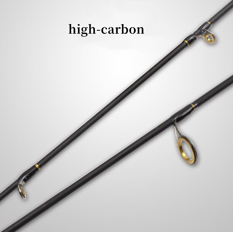 Carbon Fiber Rod Spinning Fishing Rods Casting Travel Rod M Power 2.1M Lure Pole