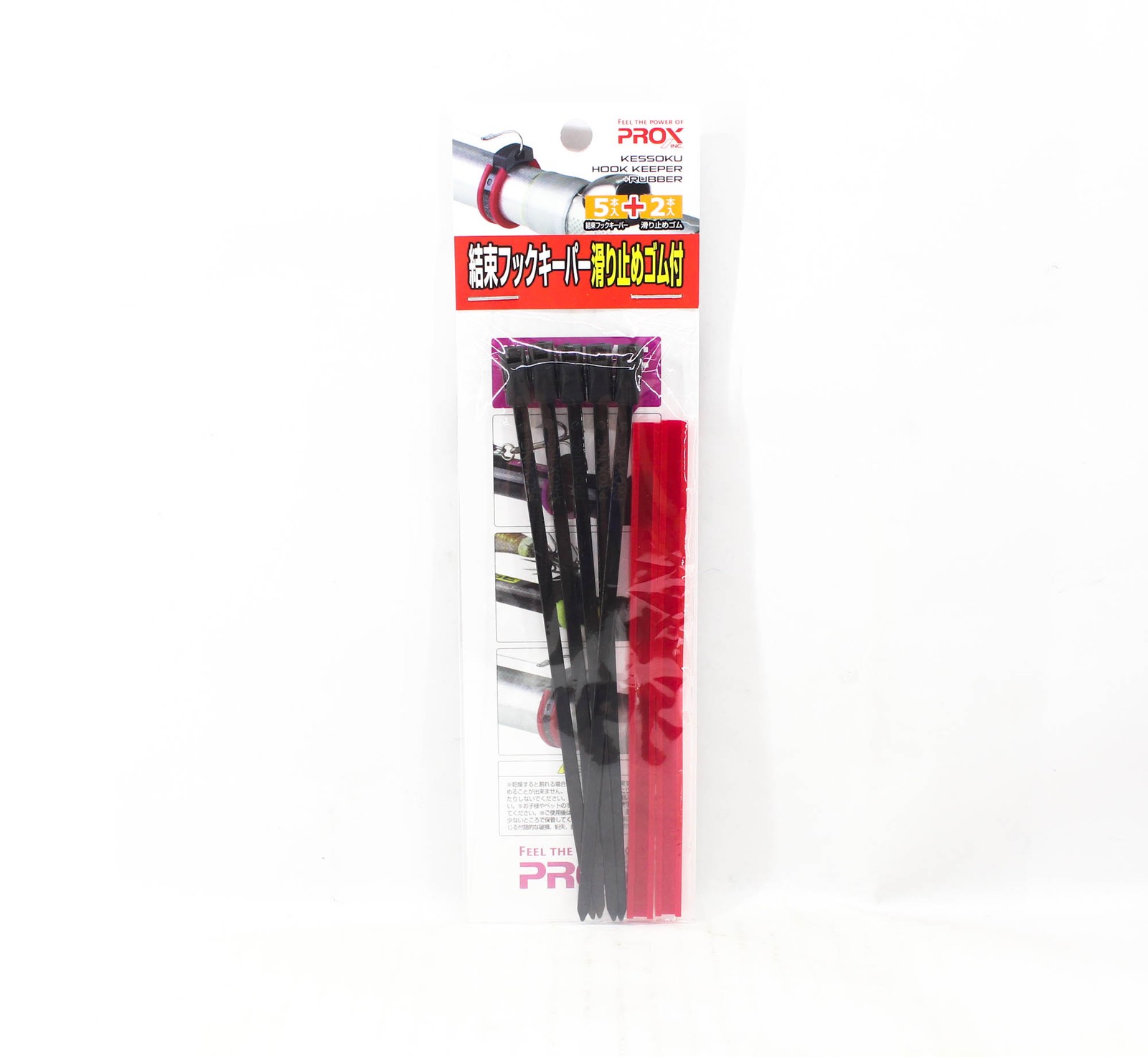 Prox PX9941KR Cable Tie Hook Keeper 5/Pack, 35 x 150 x 4mm Blk Red (4228)