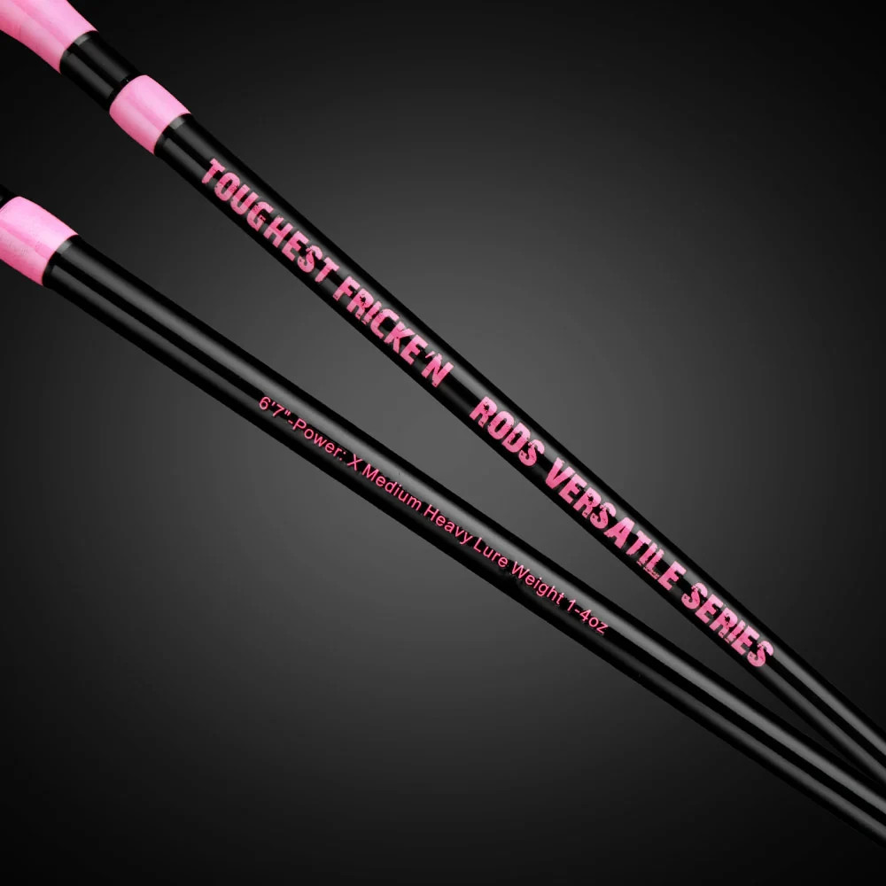 TOUGHEST FRICKE’N 6’7 VERSATILE CASTING RODS EVA FOAM BLACK/PINK