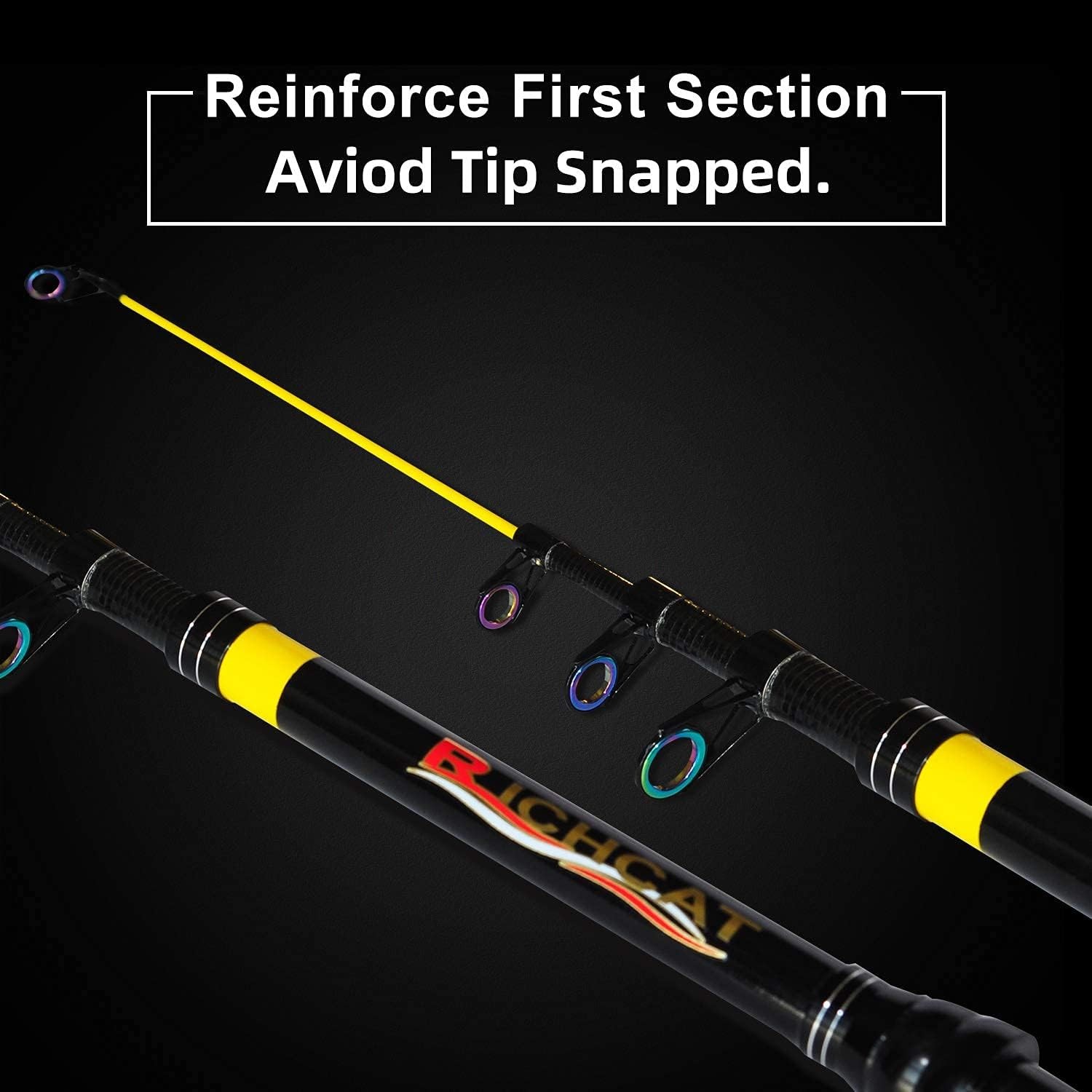 Fishing Rod and Reel Combo, Medium Heavy Telescopic Rod Kits for Travel