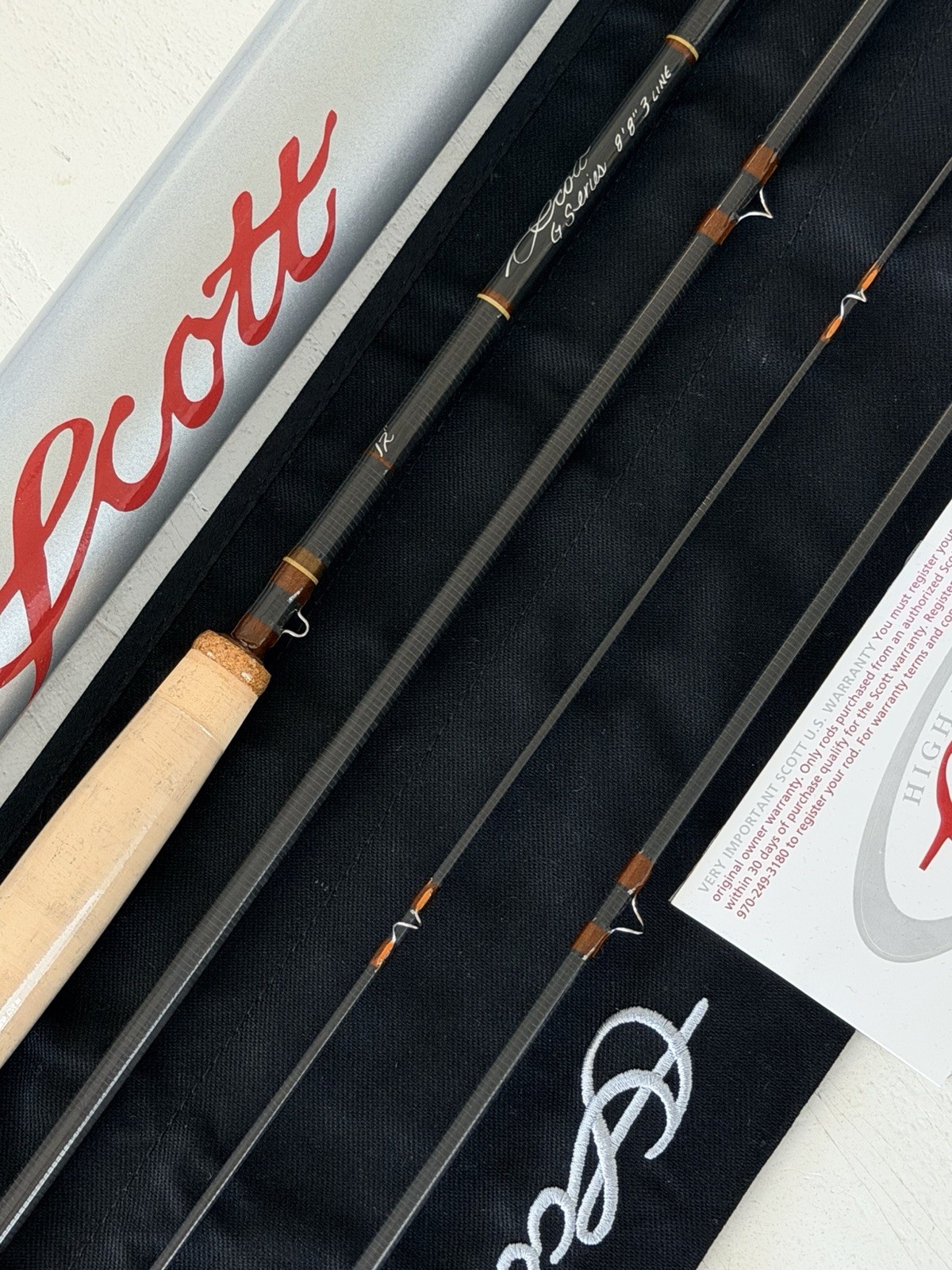 **BEAUTIFUL** 🔥 SCOTT G Series 3wt. 8’8”in~4Pc Fly Rod!! 🔥~NEW~🔥
