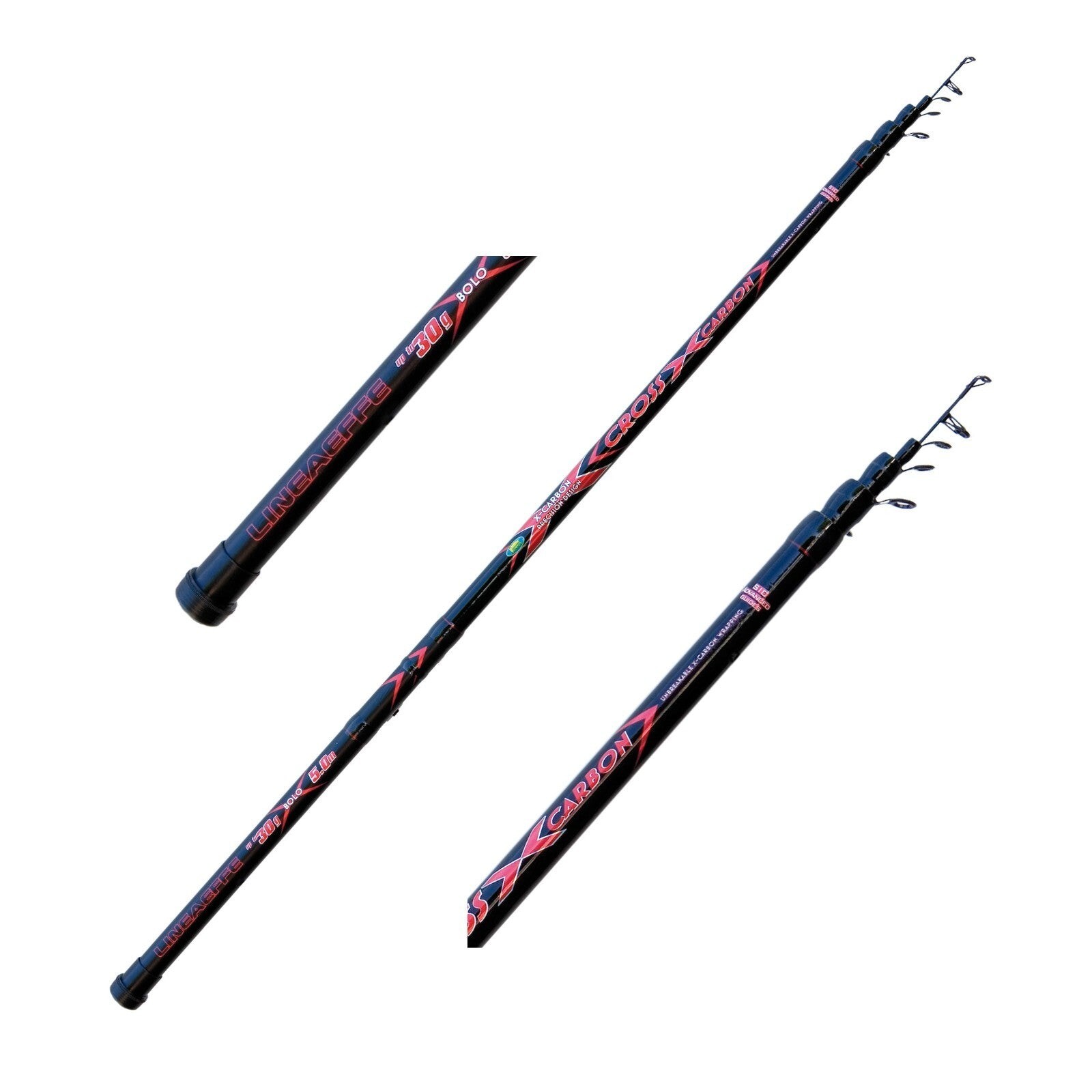Lineaeffe Cross Carbon Bolo Set 3.00m + Vigor Mustang RD 30 Reel