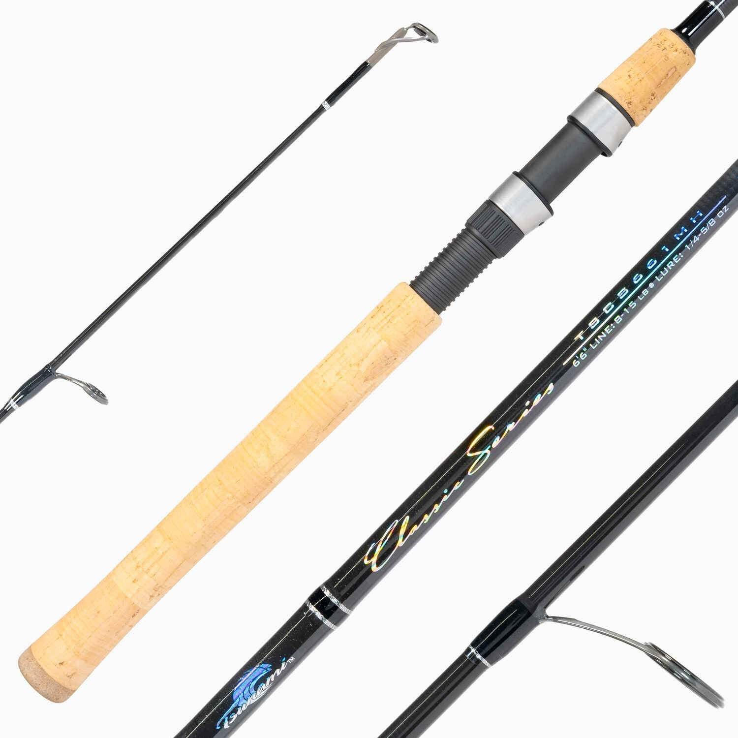 Tsunami Classic 6’6″ Medium Heavy Spinning Rod – (TSCS-661MH) – Gray