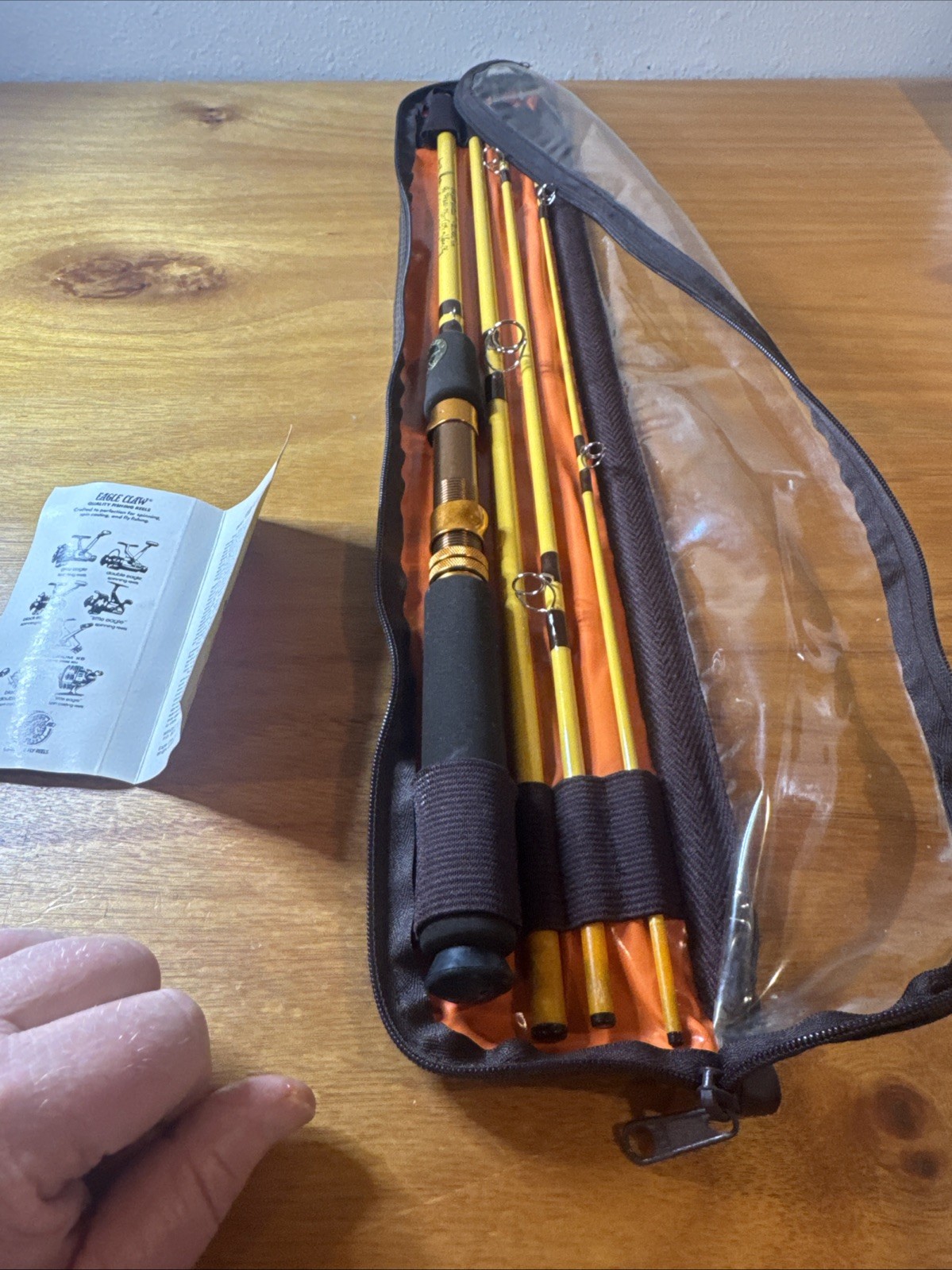 EAGLE CLAW Pack It Rod Spin /Fly 7’6″ 4Pc Medium #PK601-76 Great Condition. NEW