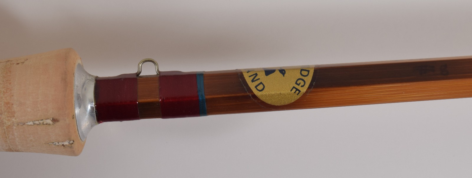 Partridge Split Cane 9 1/2 ft 8 weight F275 Fly Fishing Rod Excellent