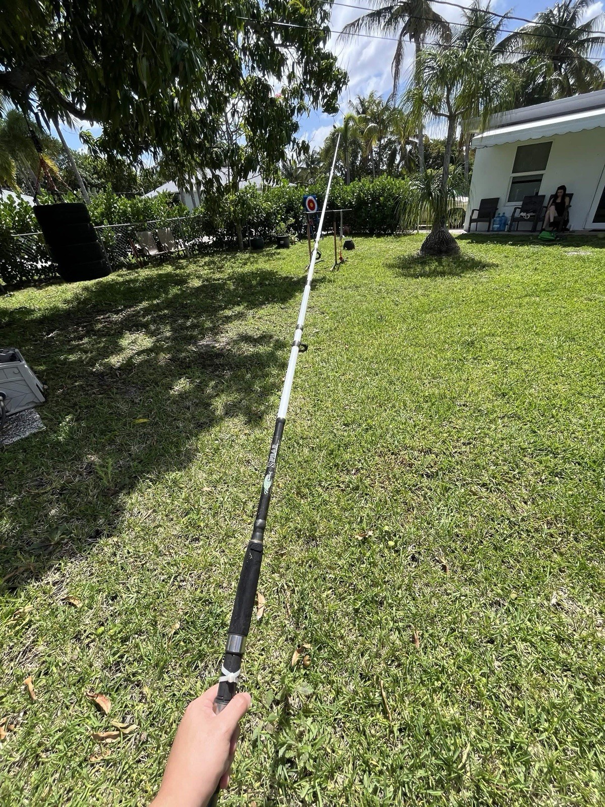 Tsunami Spear Spinning Rod 8ft Medium 2pc 12-20lb 1/2-1oz Graphite Black