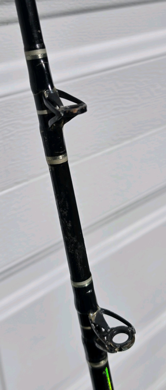 Shakespeare Tidewater 50-130lb Stand Up Rod Roller Guides One Piece Fishing Rod