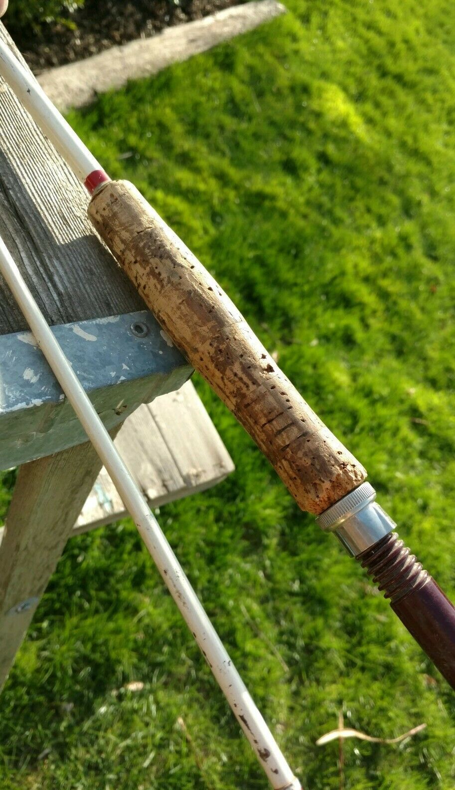 Vintage Union Hardware Co 2pc Fiberglass 8′ 6″ Fly Fishing Rod (SKUNION6.5)