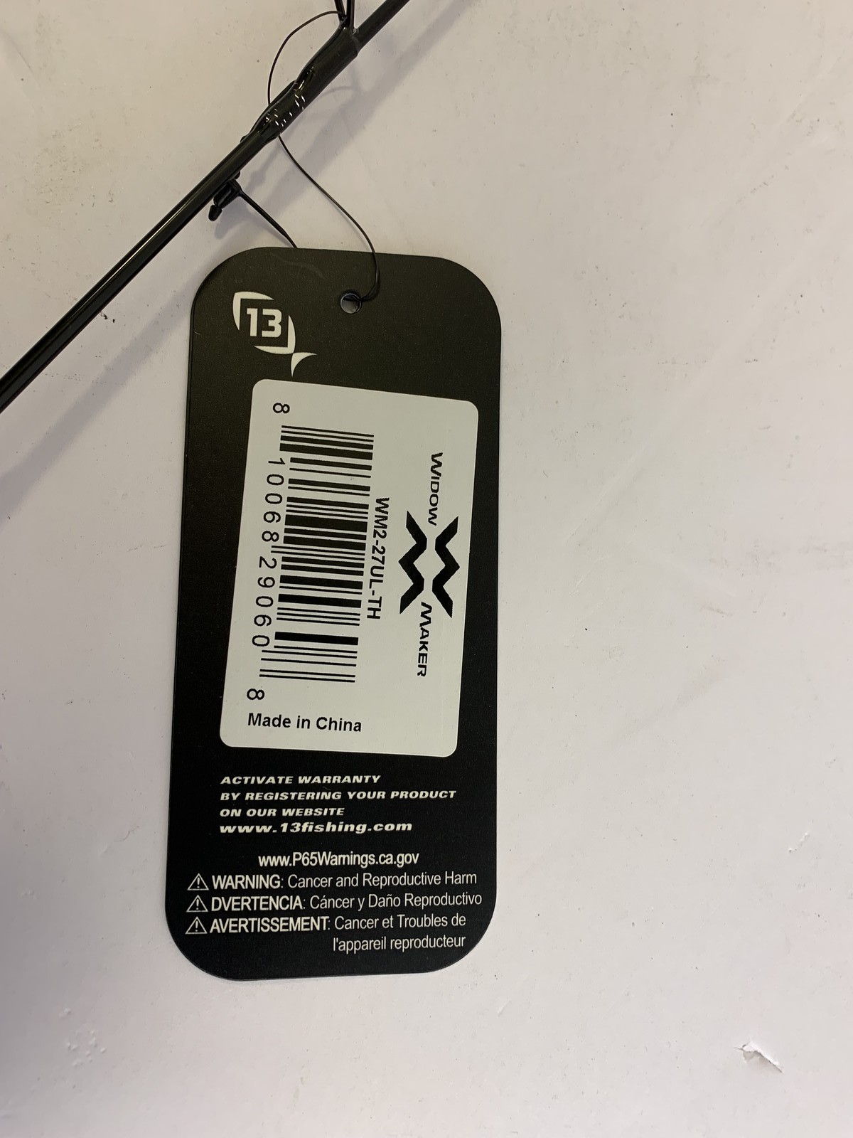 13 Fishing Widow X Maker Ice Rod WM2-27UL-TH 27″ Ultra Light Split Grip New