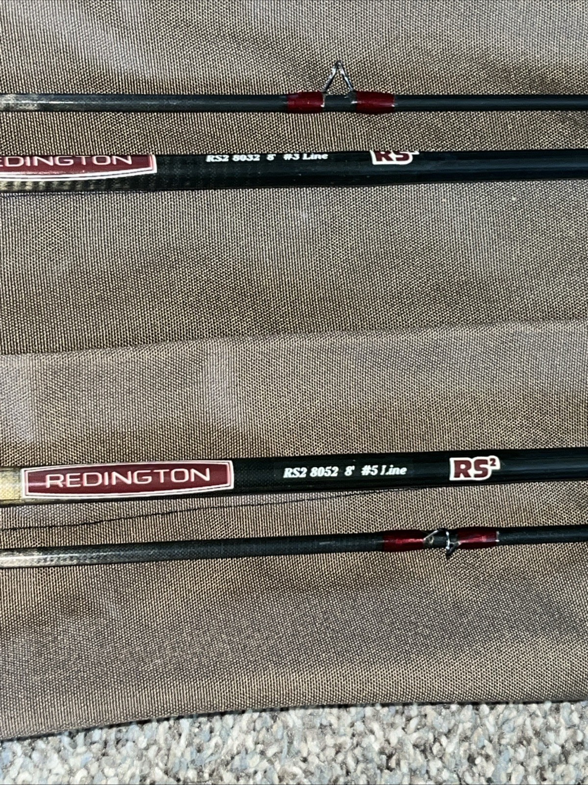 (qty 2) Redington RS2 8032 8052 Fly Fishing Rods 2pc-8’ 3 & 5 wt Cork Graphite