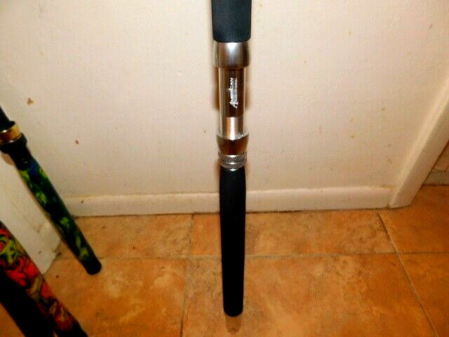 CUSTOM CONVENTIONAL BOAT ROD 7′ PINK PEARL MARBLE 20-40 LB TURBOS NEW