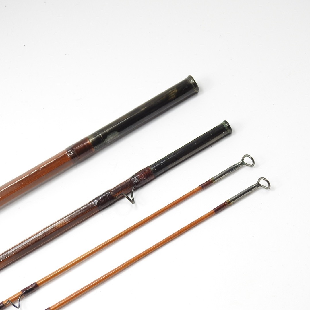 F.E. Thomas Special “Streamer Browntone” Bamboo Fly Rod. 9’. 3/2. W/ Tube & Sock