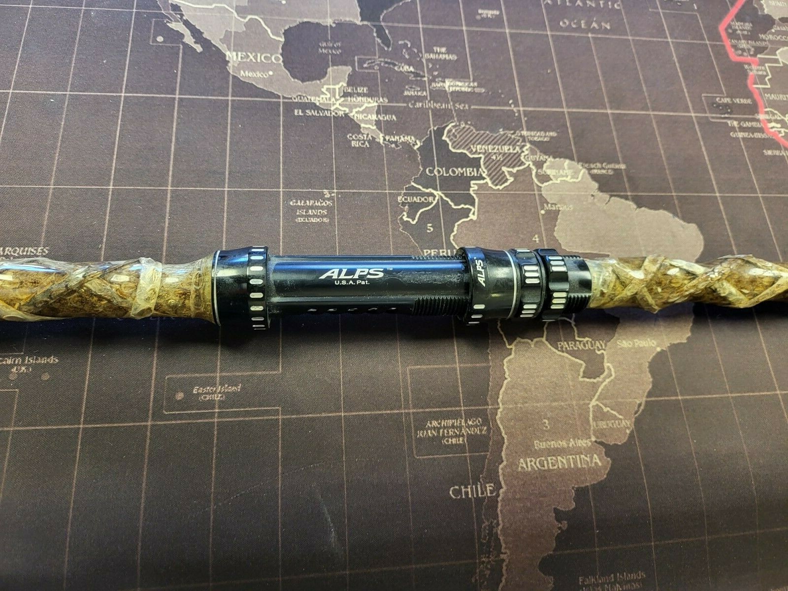 Custom Rattlesnake Fishing Rod Real Rattlesnake Skin Grips with or without Fangs