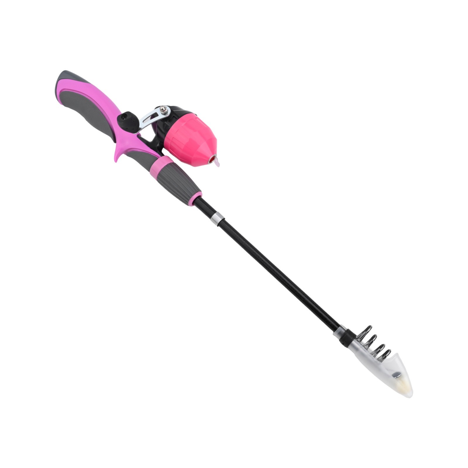 Fishing Rod Fishing Reel Red 1set Blue Orange Pink For Travel Parent-Child