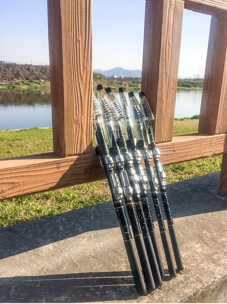 Telescopic Fishing Rod Carbon Fiber Rod Outdoor Fishing 1.8m-3.6m Portabal