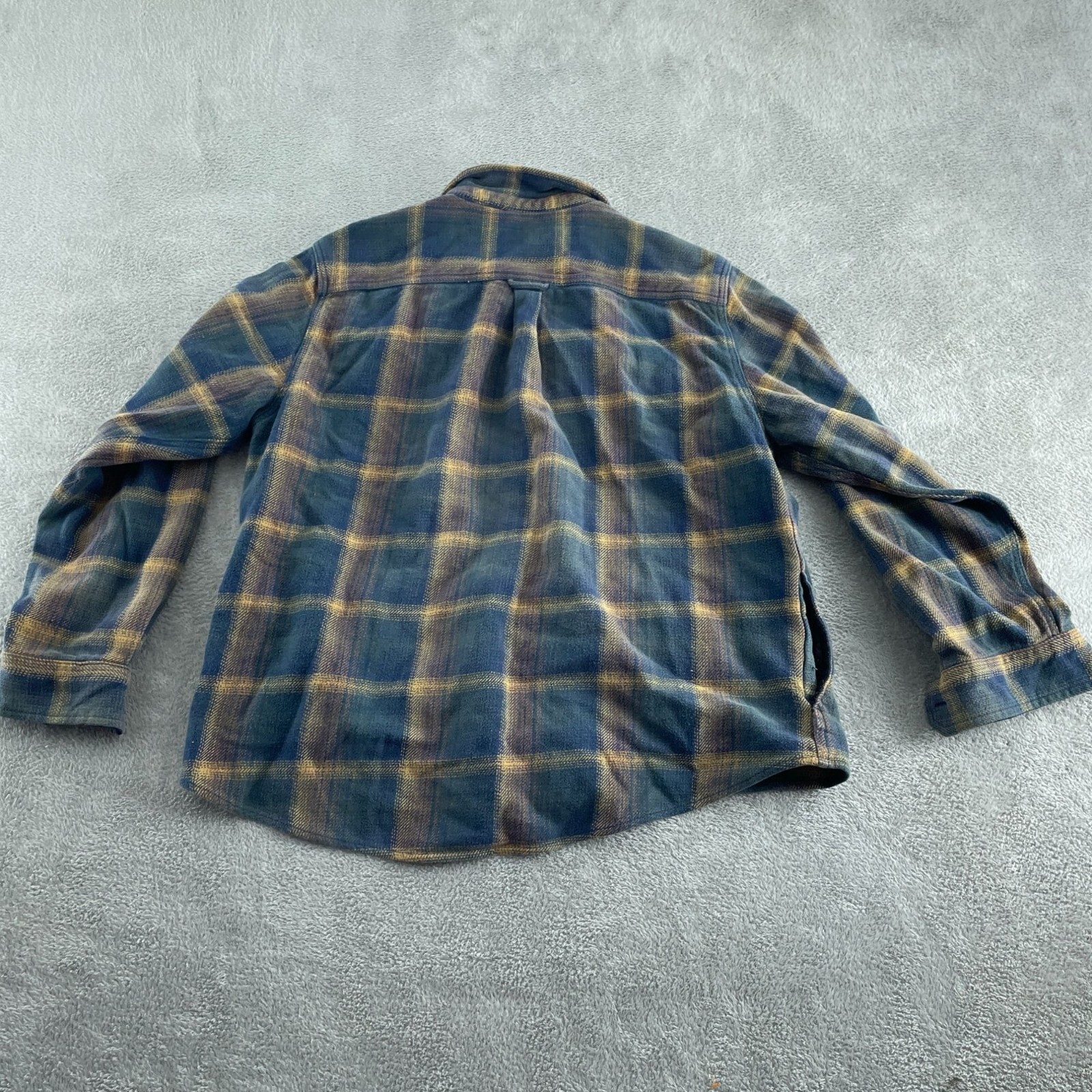 Orvis Mens Shacket XXL Plaid Flannel Shirt pockets 2904