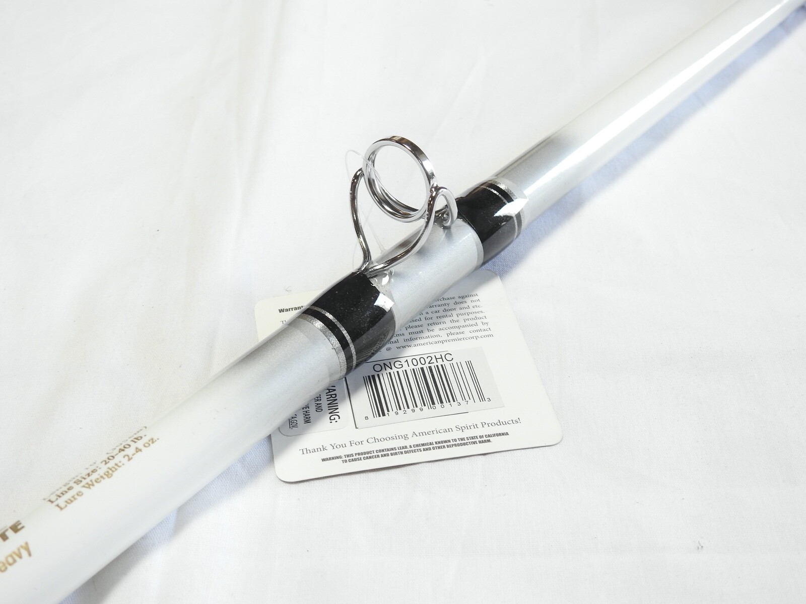 Pro Catfish Casting Rod 9′ 2pc Cork Handle Glow Tip