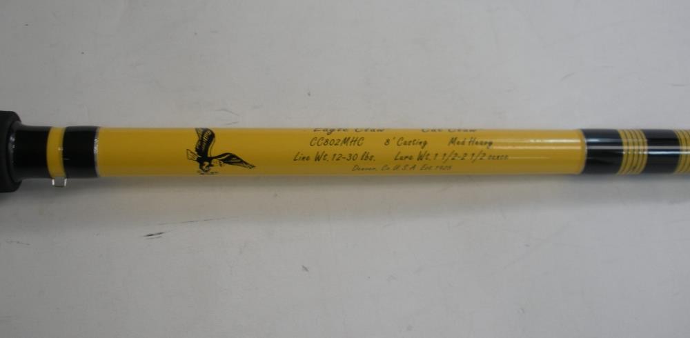 Eagle Claw CC802MHC Catclaw 8 ft 2 Piece Casting Rod
