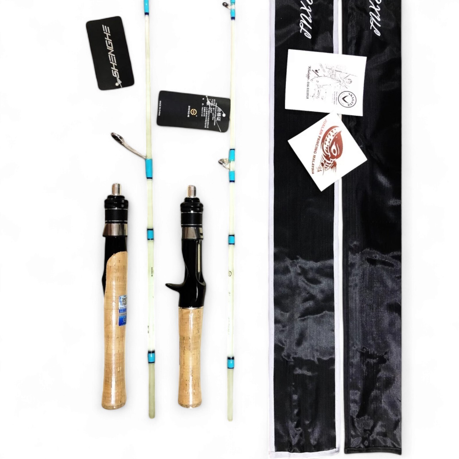 Stream Fishing Rod Trout Travel Ultralight Fishing Transparent Rod Cork Handle