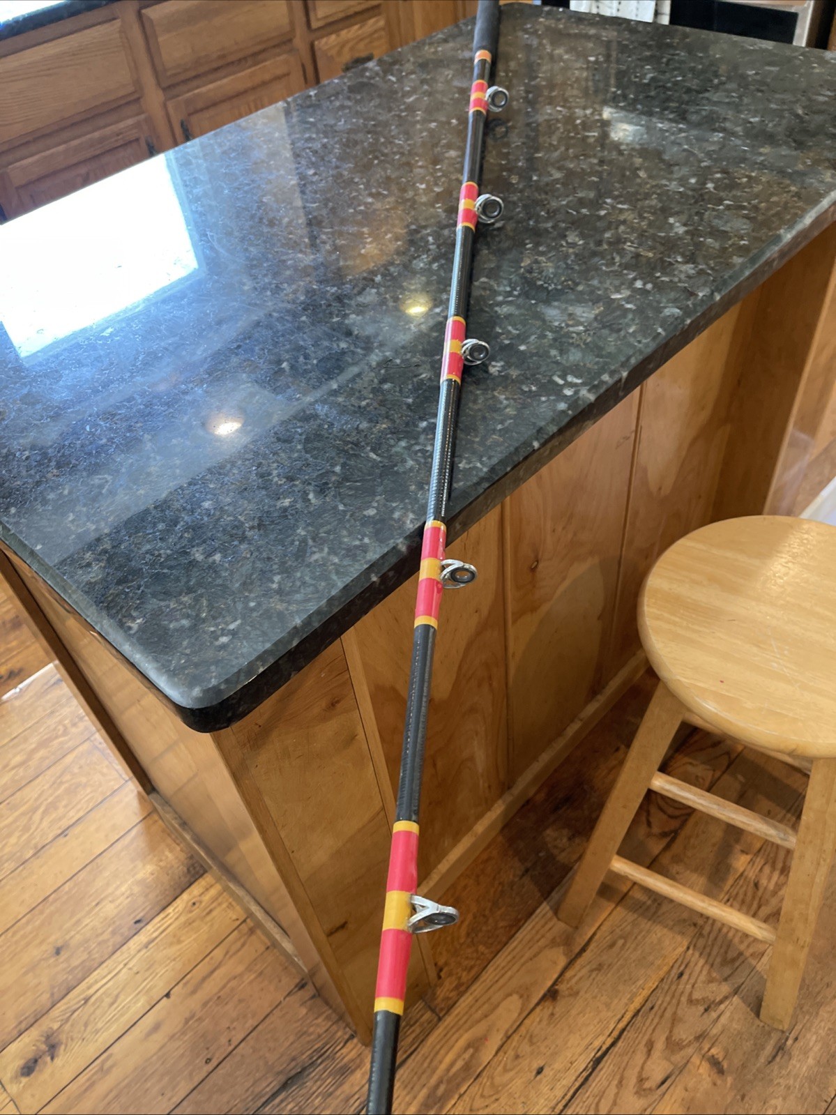 shakespeare ugly stick 7’8” custom salt H20 Heavy Fuji Reel Seat Vtg 7 Guide 1pc