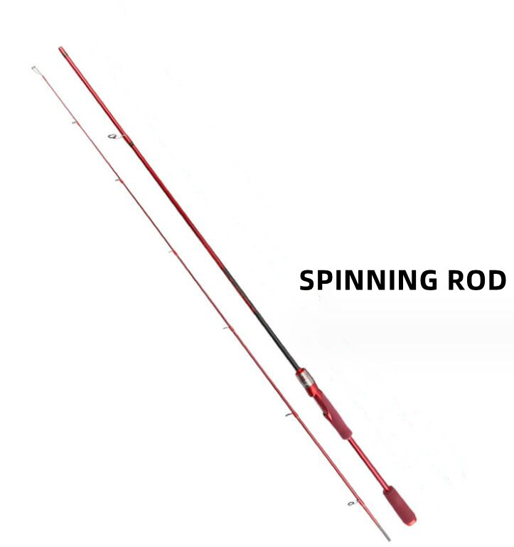 1.8M Fishing RodS 5.91FT Carbon Fiber Spinning/casting Pole Lure Rod Fast Action