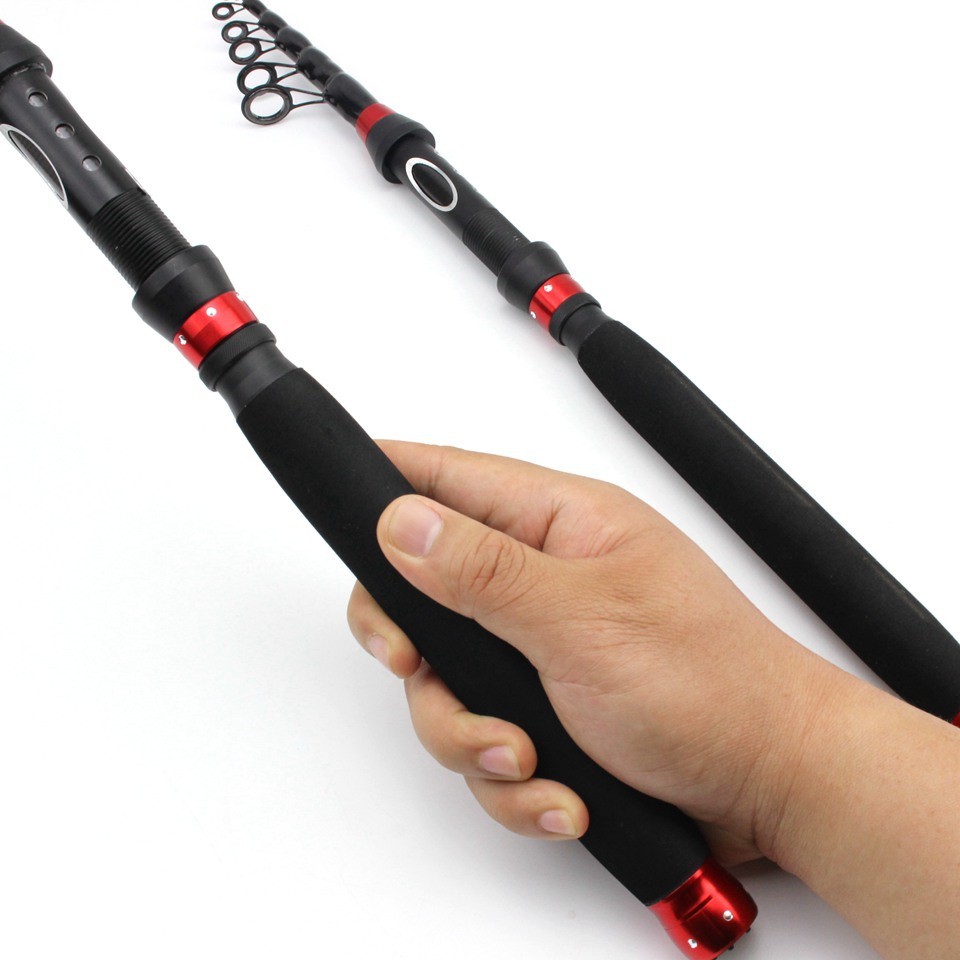 Rock Fishing Rod Carbon Fiber Spinning Telescopic Fishing Rod 1.8M 2.1M 2.4M 3M