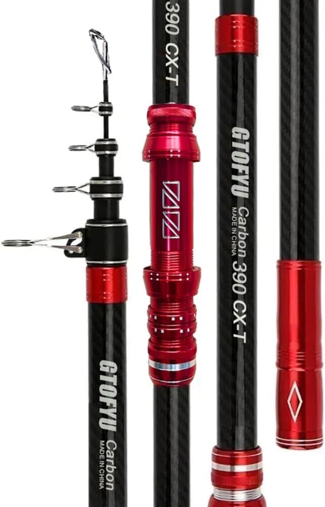 Telescopic Fishing Rod, Carbon Fiber Travel Surf Rod, Spinning Power Lure 2-9…