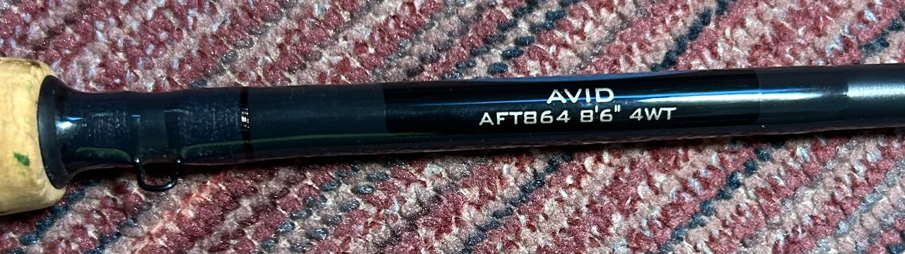 St. Croix Avid Series fly rod, specifically model AFT864