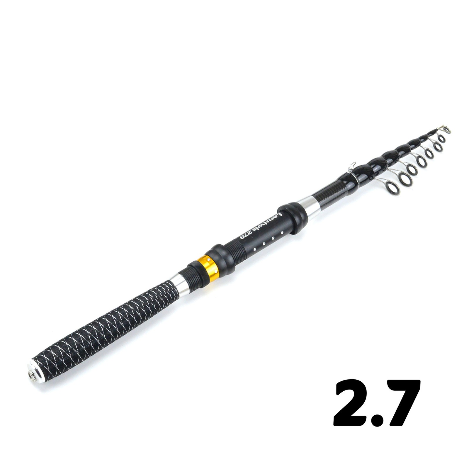Hard Fishing Rod Carbon Fiber Telescopic Fishing Rod Fishing Pole 1.8M-3.0M