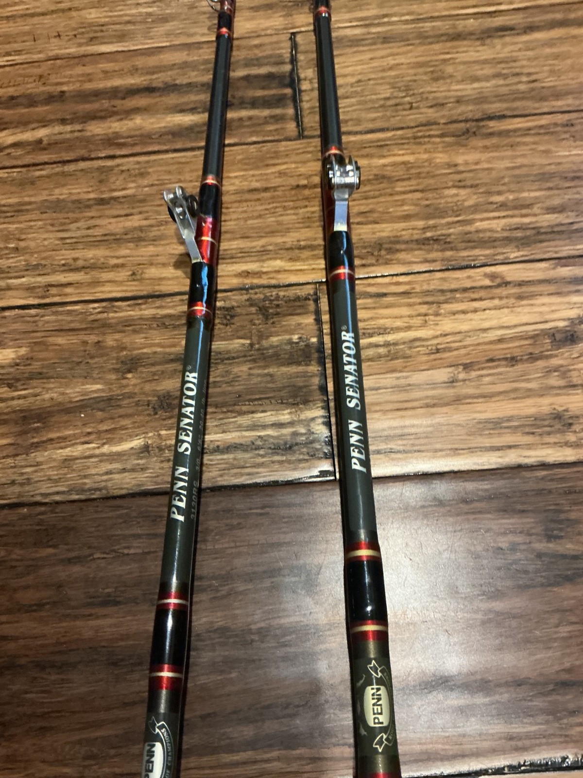 PENN SENATOR 4/0 6’6″30-50LB PENN SENATOR 3/0 6’6″20-40LB TROLLING RODS SET OF 2