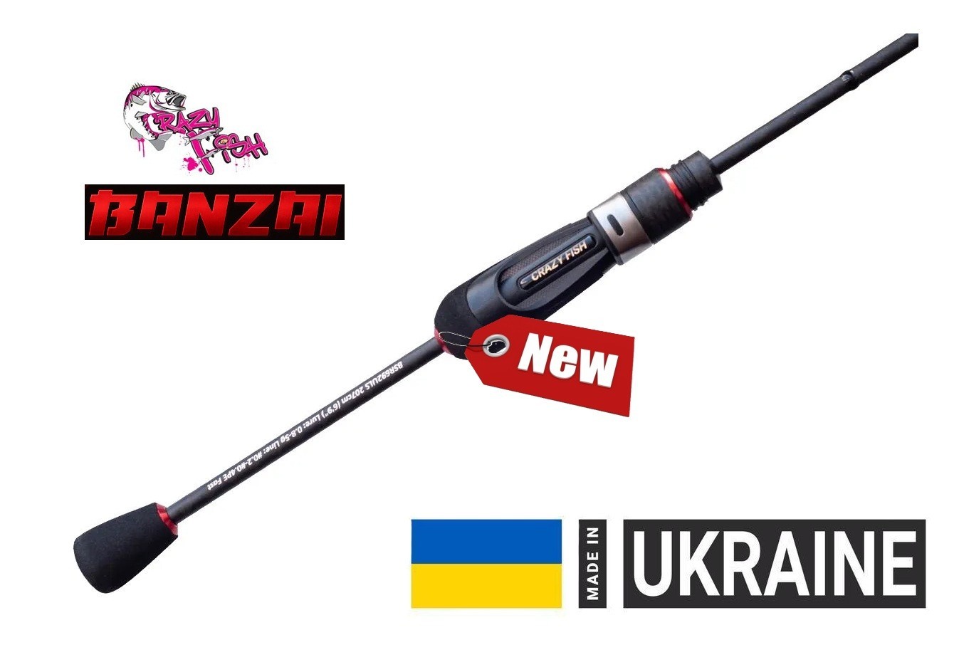Spinning Crazy Fish Banzai BSR642ULS (0.6-3g 192cm) NEW