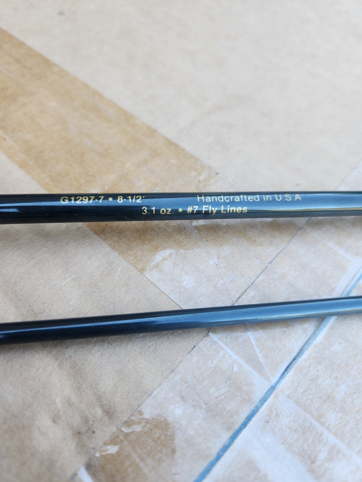 New Lamiglas (G-1000 G1297-7) 8’6″ #7 Weight Graphite 2pc Fly Fishing Rod USA