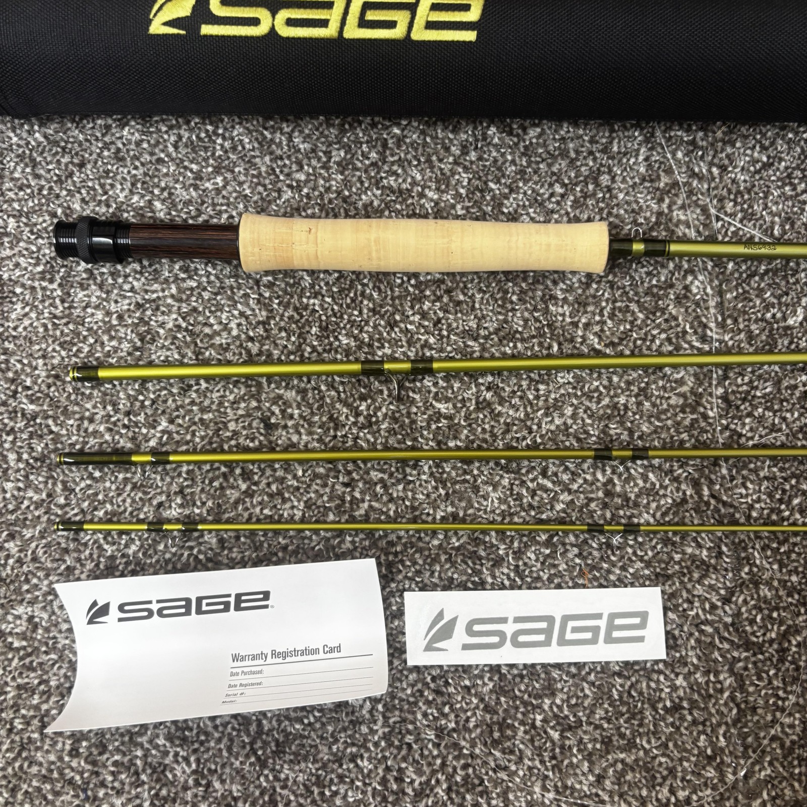Sage PULSE 586-4 Fly Rod 8’6 5wt 4 Piece Green Graphite IIIe Fast Action Rod