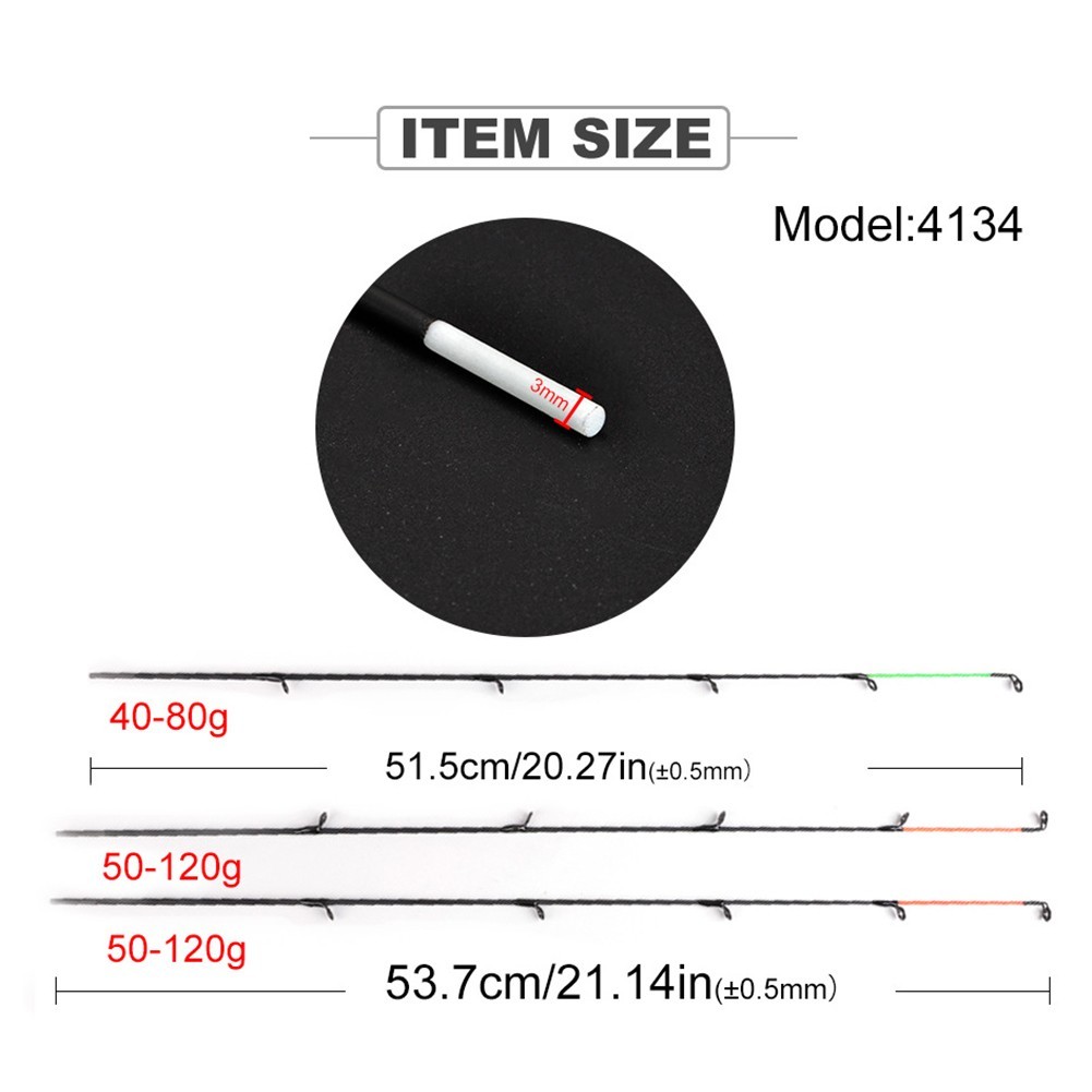 Fishing Tool Fiber Glass Top Tip MLH 50120g Feeder Carp Rod Fishing Accessories