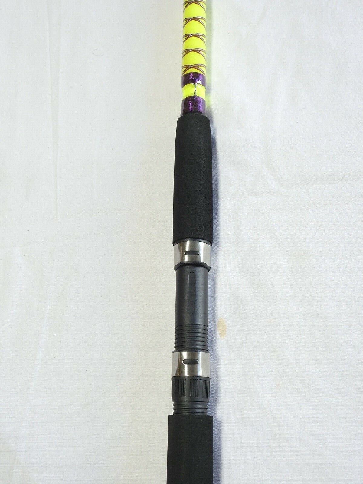 Nite Stick Catfish Spinning Rod 9′ 2PC Glow Tip Purple