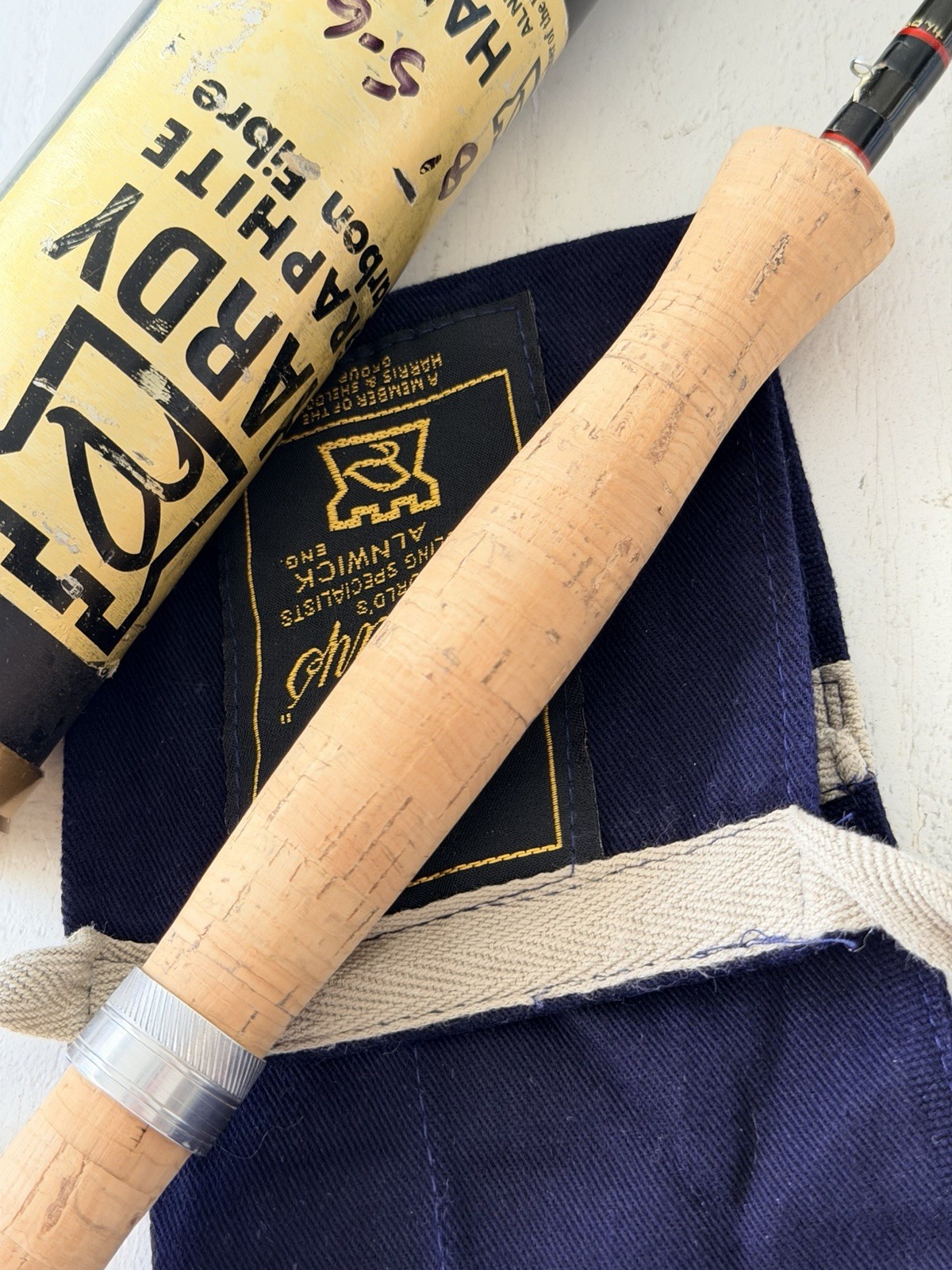 *BEAUTIFUL* *RARE* HOUSE OF HARDY ENGLAND # 5/6 8′ Graphite Carbon Fibre Rod🔥