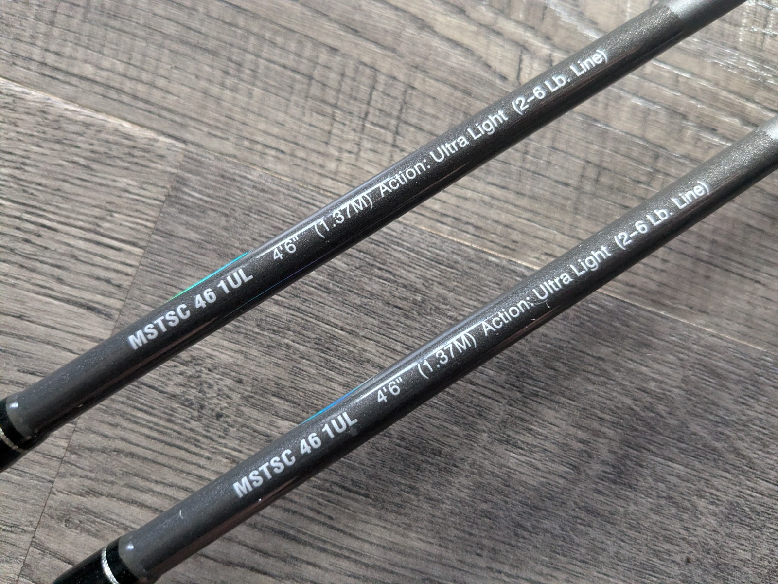 Lot of 2 Shakespeare SYNERGY 4’6″ 1PC Ultra Light Matching Micro Casting Rods