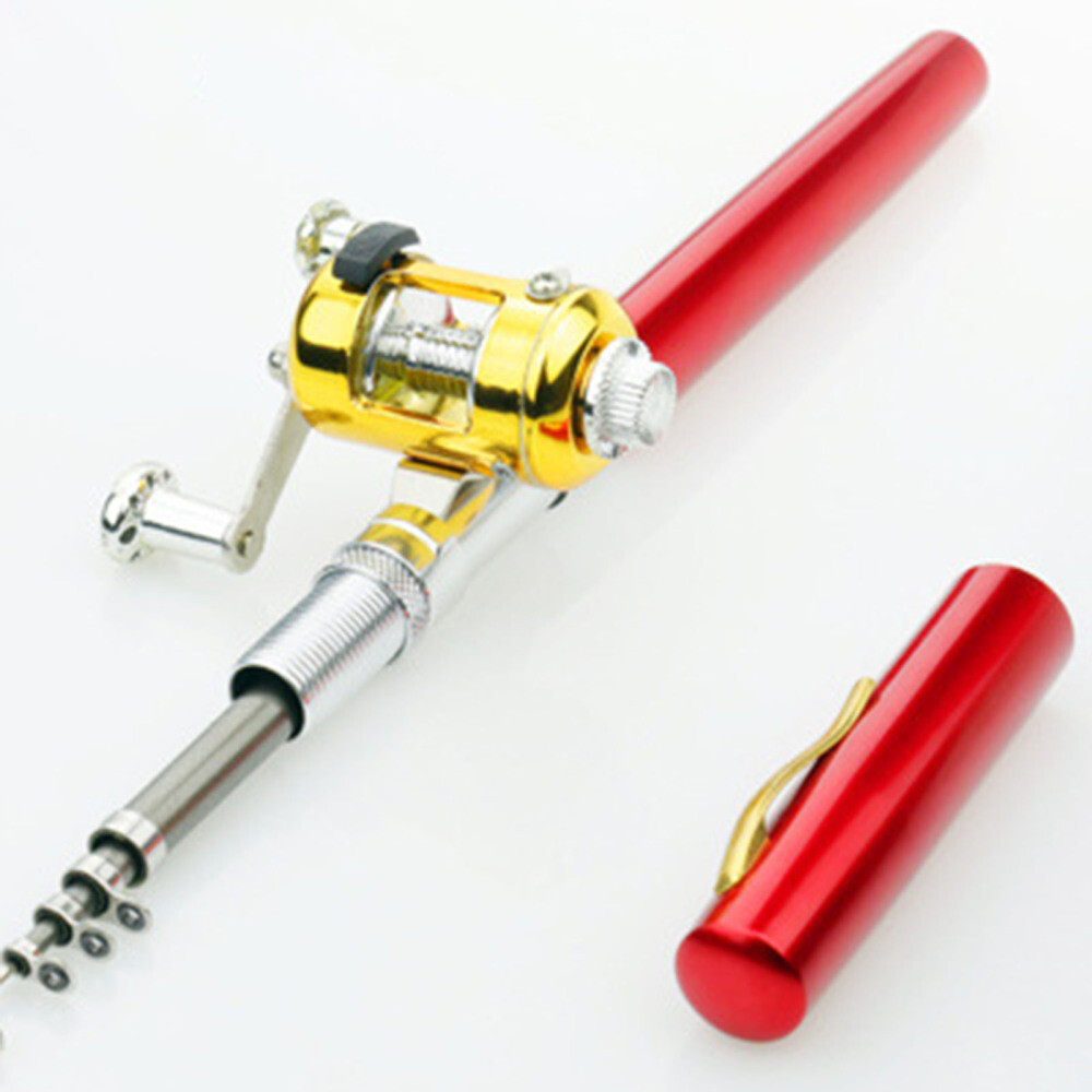 Mini Aluminium Alloy Lure Fishing Rods Stable Lightweight Durable Fishing Pole
