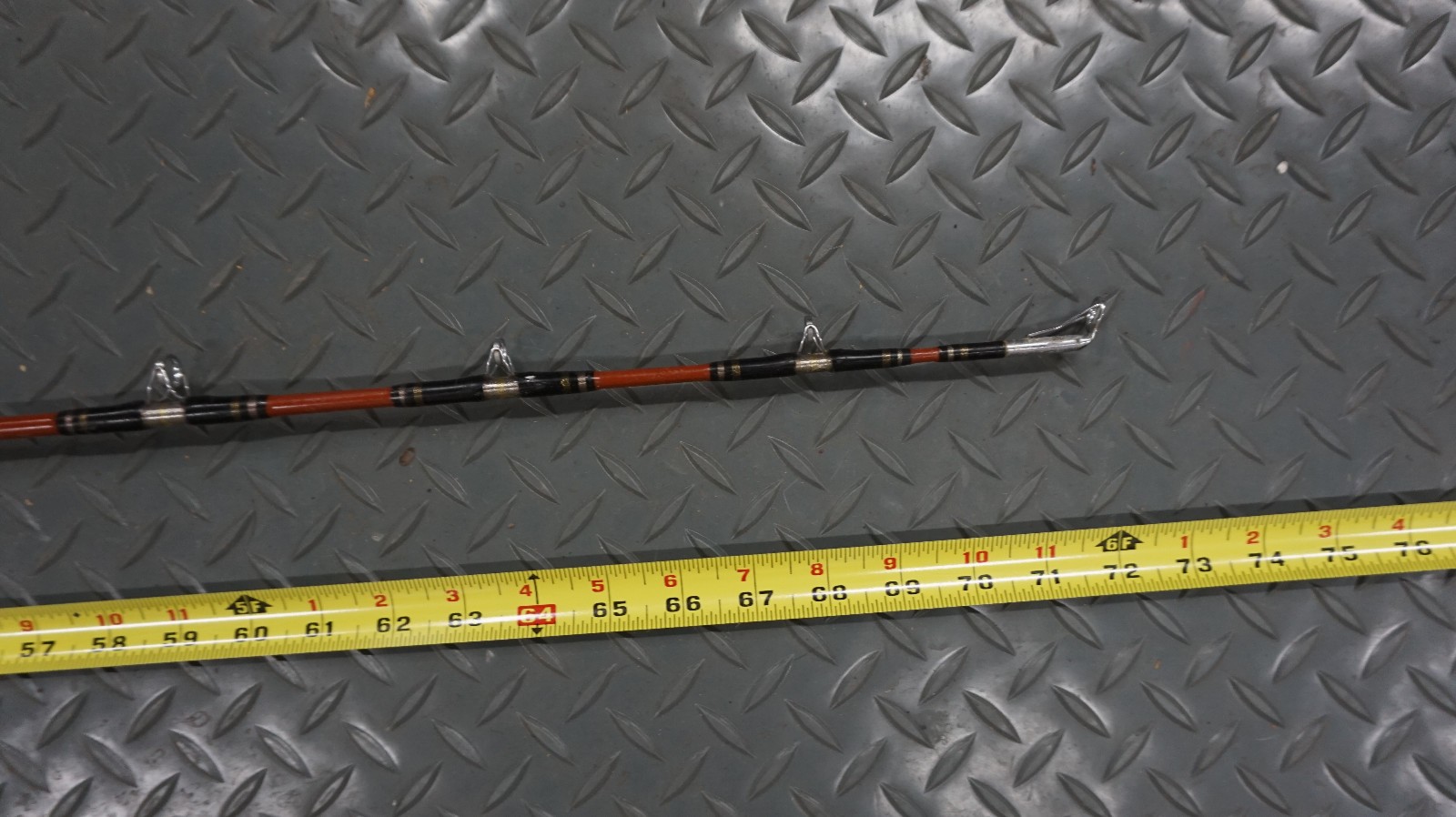 Fenwick Saltwater Pole – SC 660 HC 6′ E-Glass Rod 30-80 lb Line Taiwan