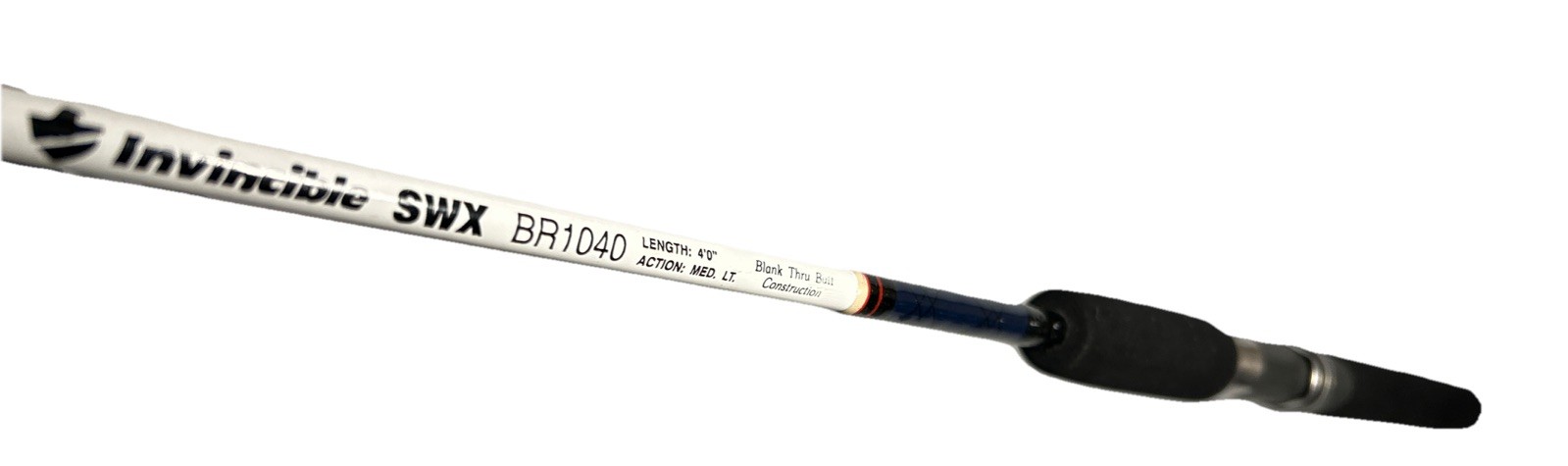 Invincible Graphite Fishing Pole SWX BR 1040 2-Piece 4 Ft Med. Shorty HD Rod