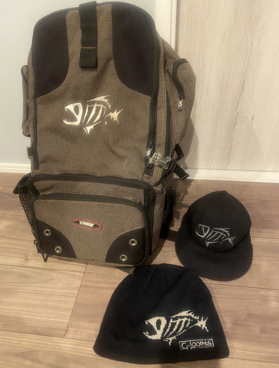 G-LOOMIS Bag Cap and Knit Hat Set Free shipping DDP