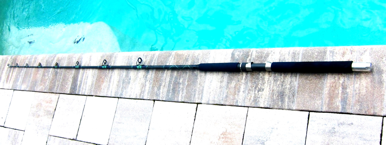 Vintage KUNNAN Supreme Big-Game Stand-Up Rod: 7′; 50-110lb – GREAT WORKING COND!