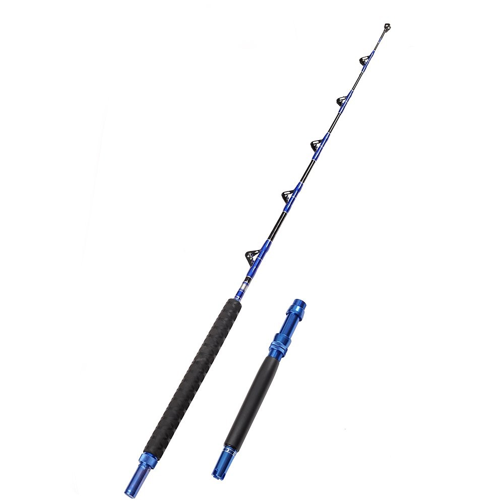 Fiblink 2-Piece Saltwater Offshore Trolling Rod 5-Feet 6-Inch Heavy Roller Ro…